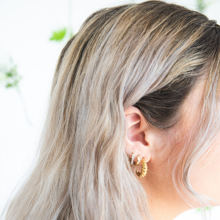 Boucles d'oreilles croissant