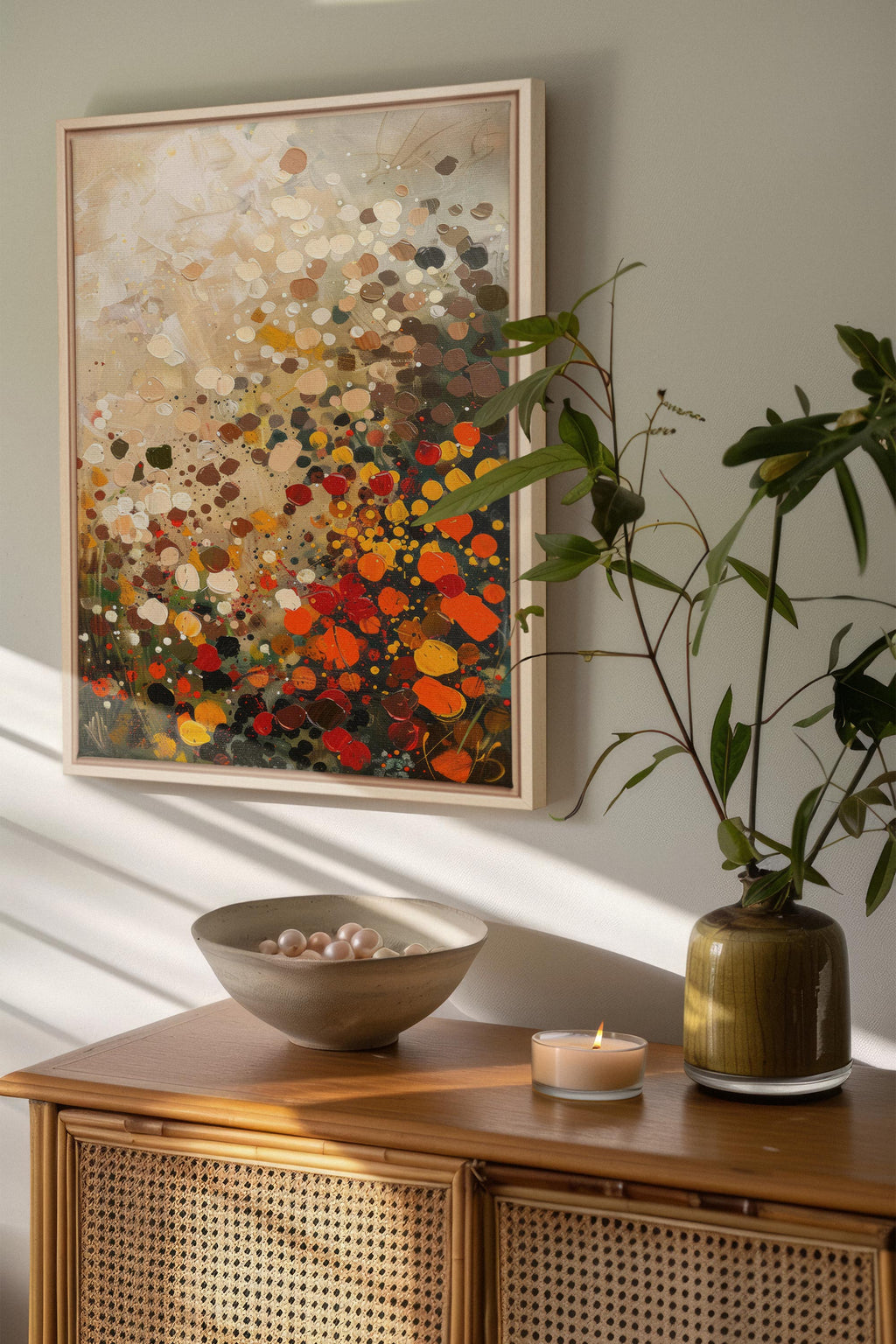 EARTH & FIRE, Stretched Canvas Artwork