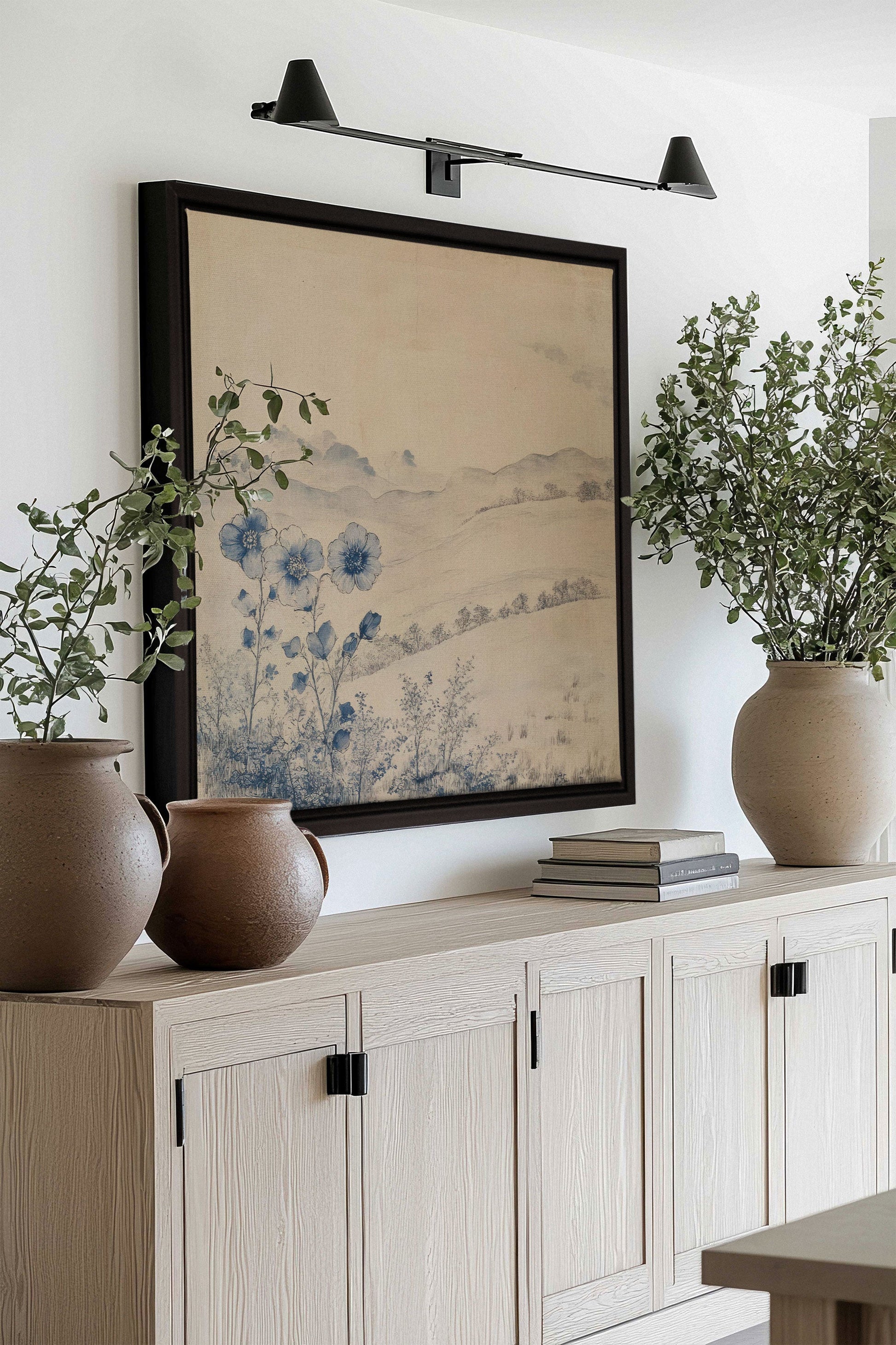 FLORAL HILLS, Stretched Canvas Artwork