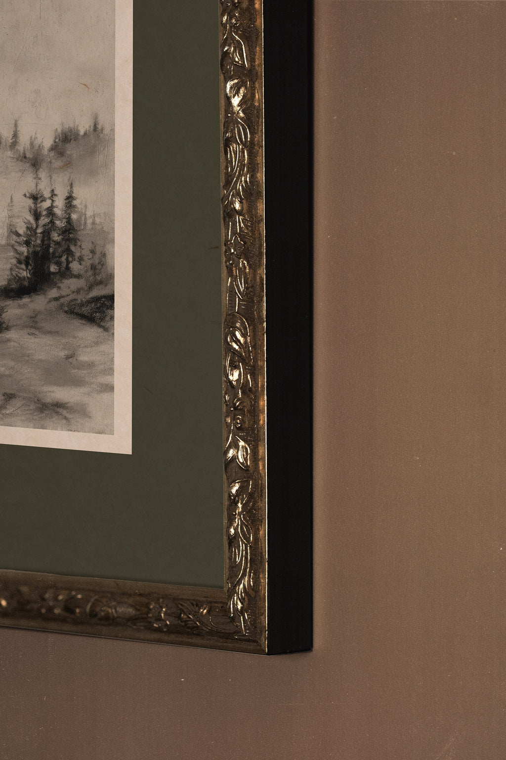 Misty Heights, Vintage Silver Frame