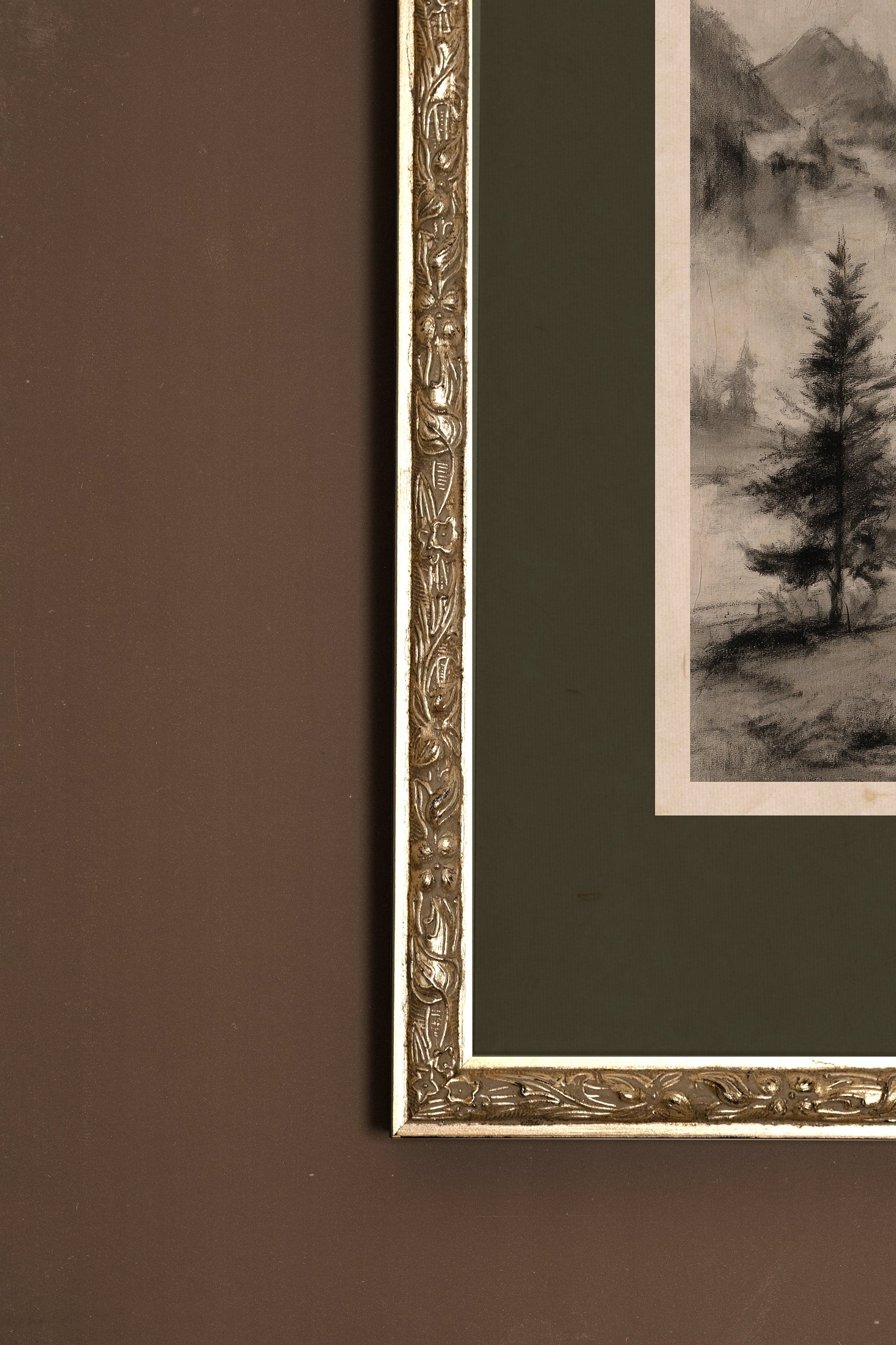 Misty Heights, Vintage Silver Frame