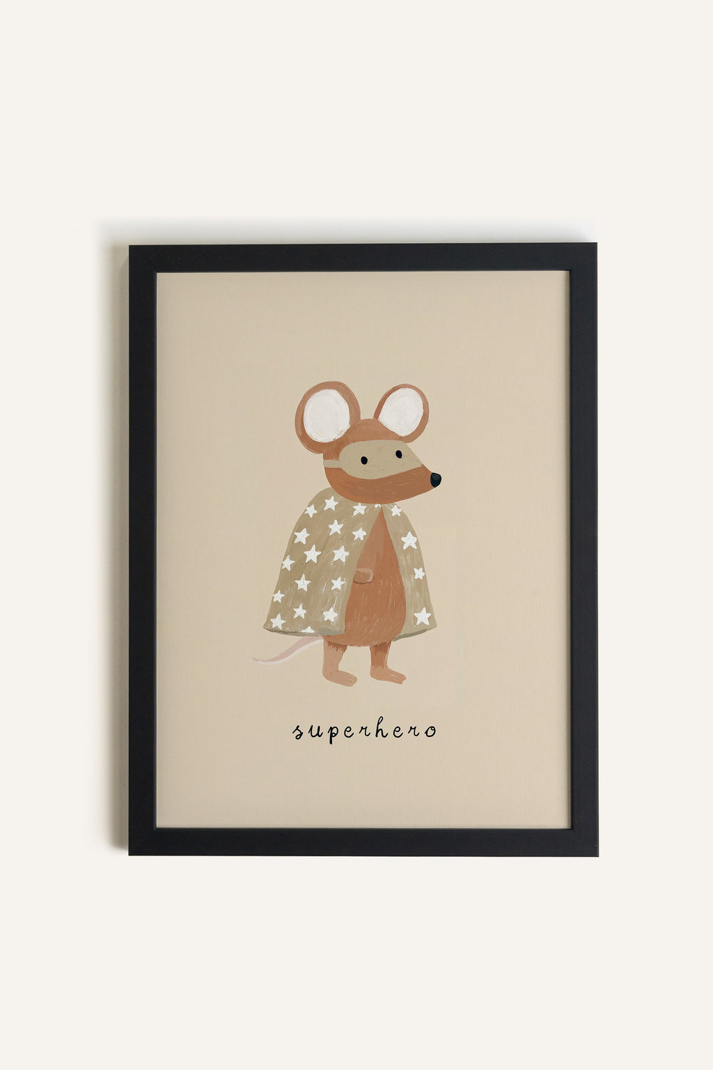 Heroic Mouse, Framed Stretched Canvas