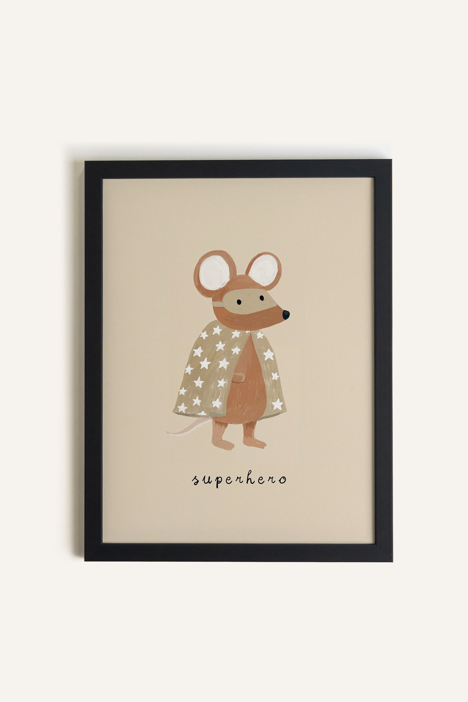 Heroic Mouse, Framed Stretched Canvas
