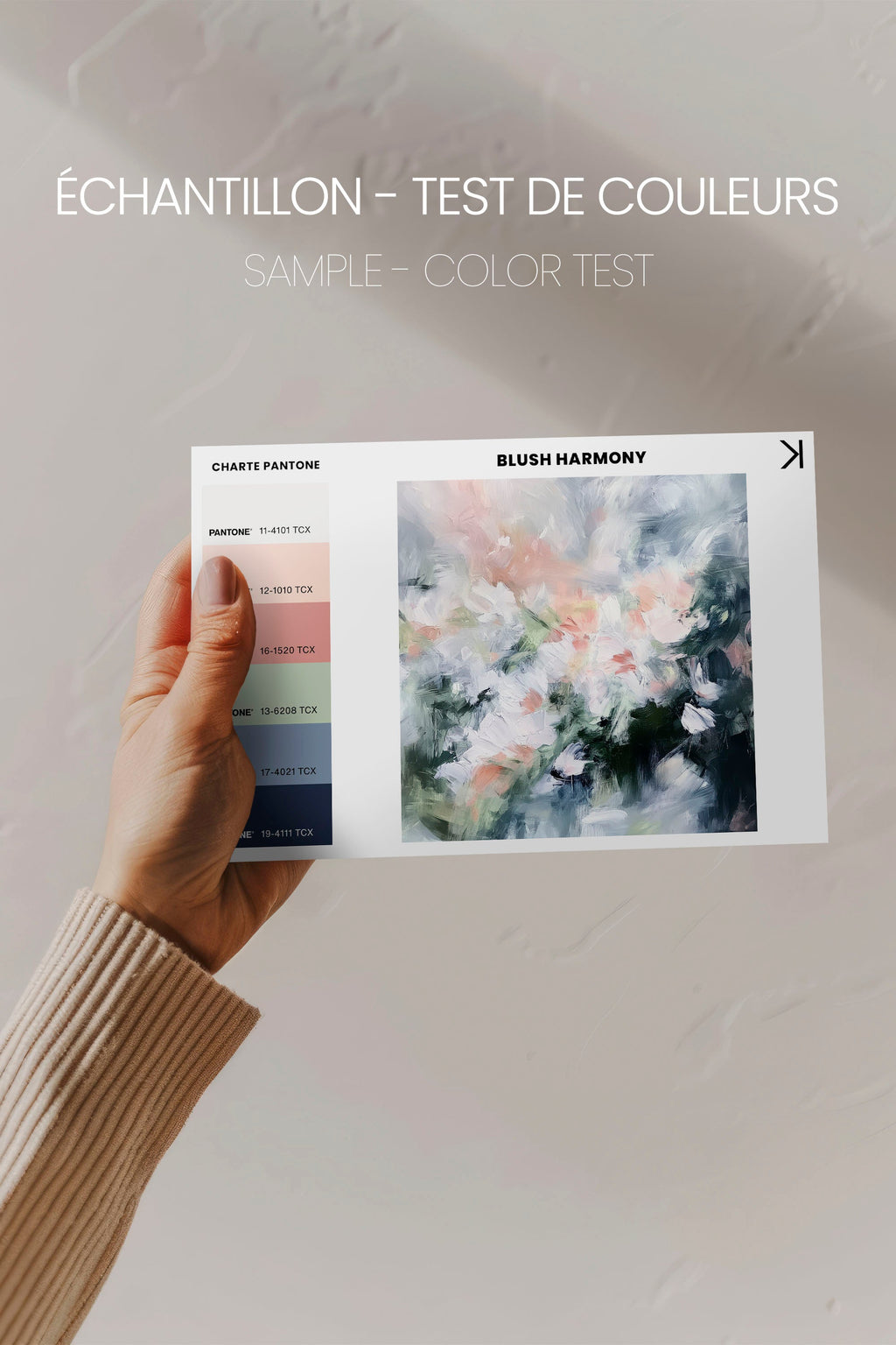 BLUSH HARMONY, Stretched Canvas Artwork