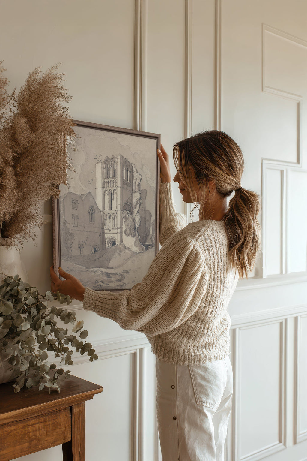 TOWER OF SILENCE, Stretched Canvas Artwork