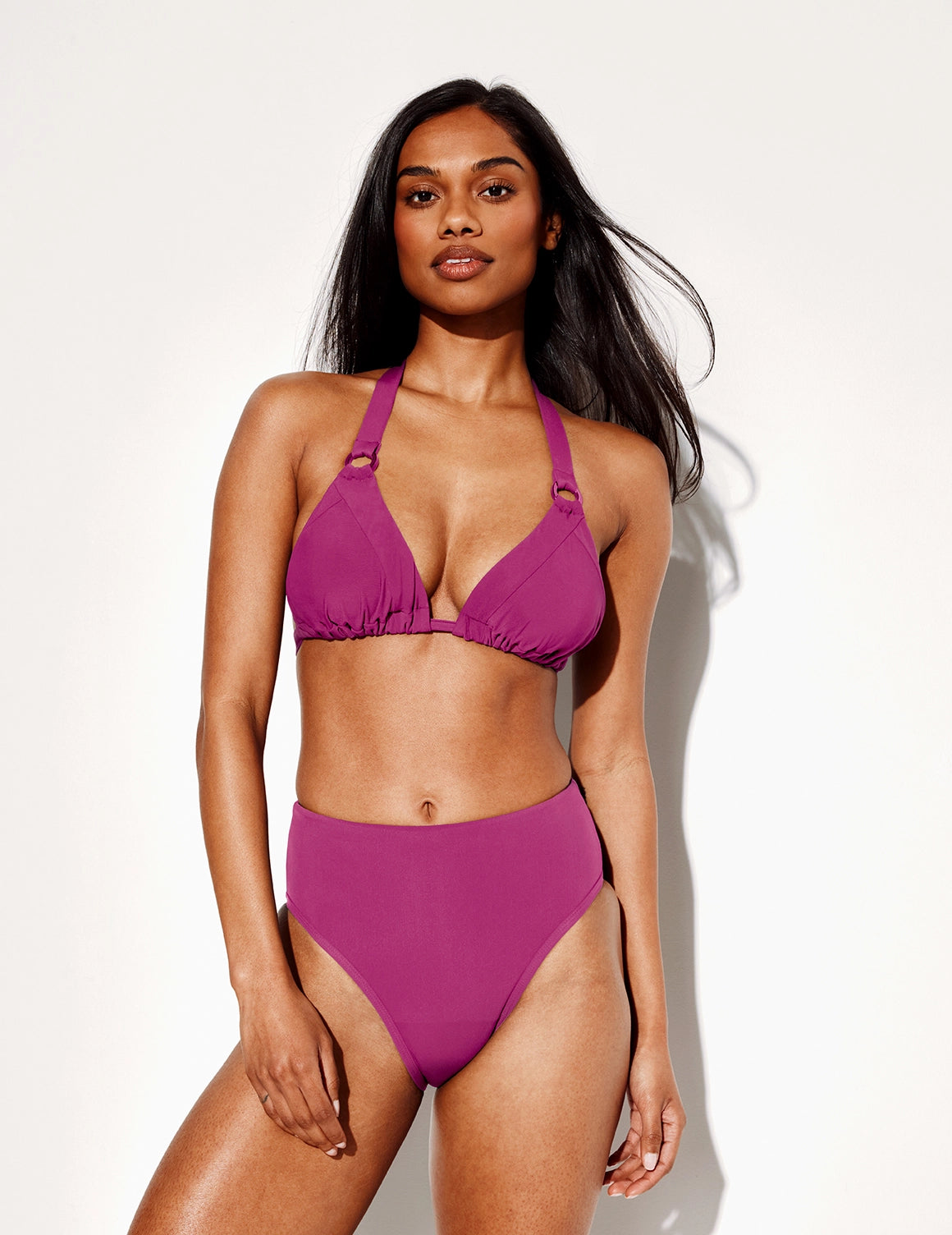 Bas de bikini taille haute anti-fuites Sculpt