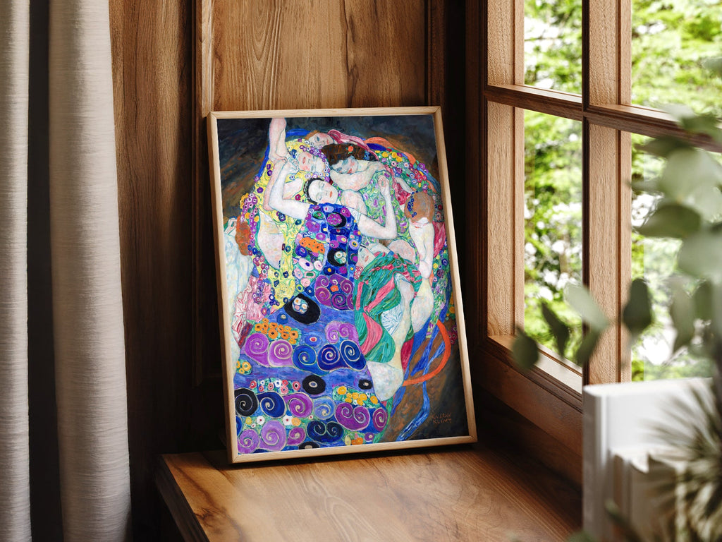 Gustav Klimt The Virgin Art Print – Art Nouveau Wall Decor Poster