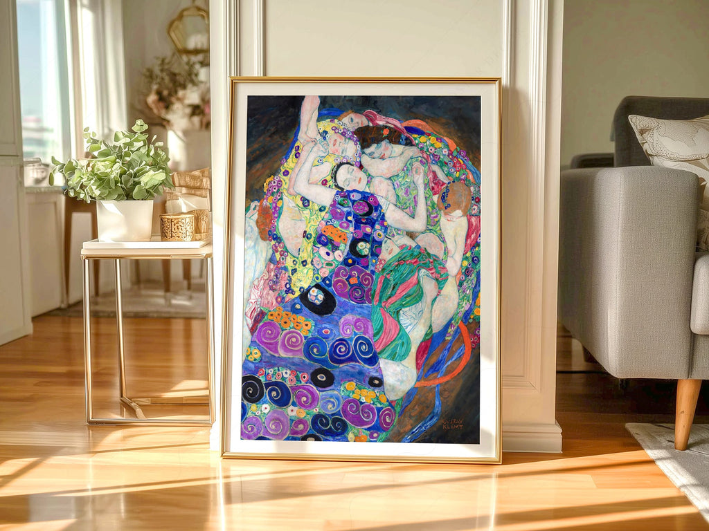 Gustav Klimt The Virgin Art Print – Art Nouveau Wall Decor Poster