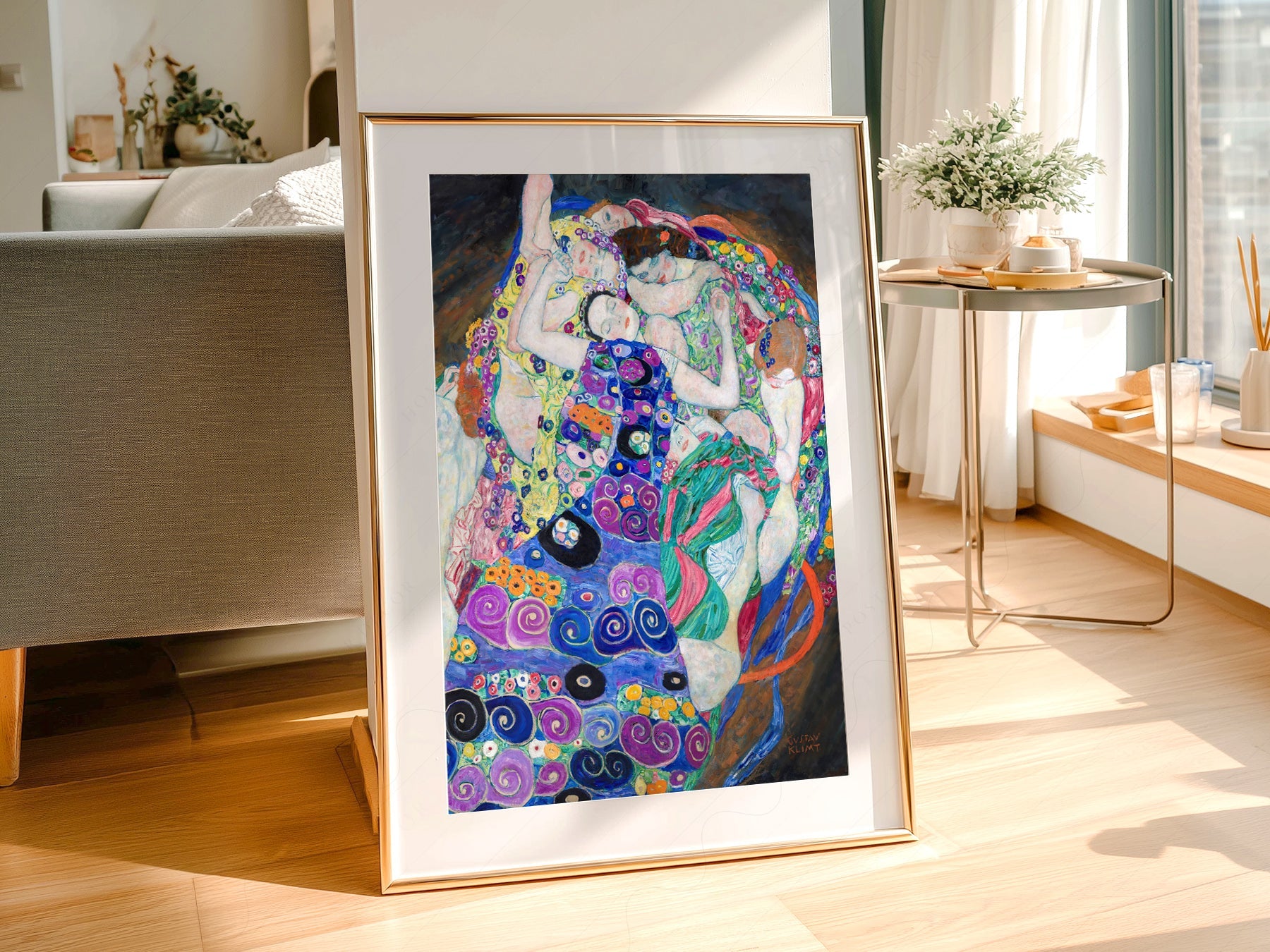 Gustav Klimt The Virgin Art Print – Art Nouveau Wall Decor Poster