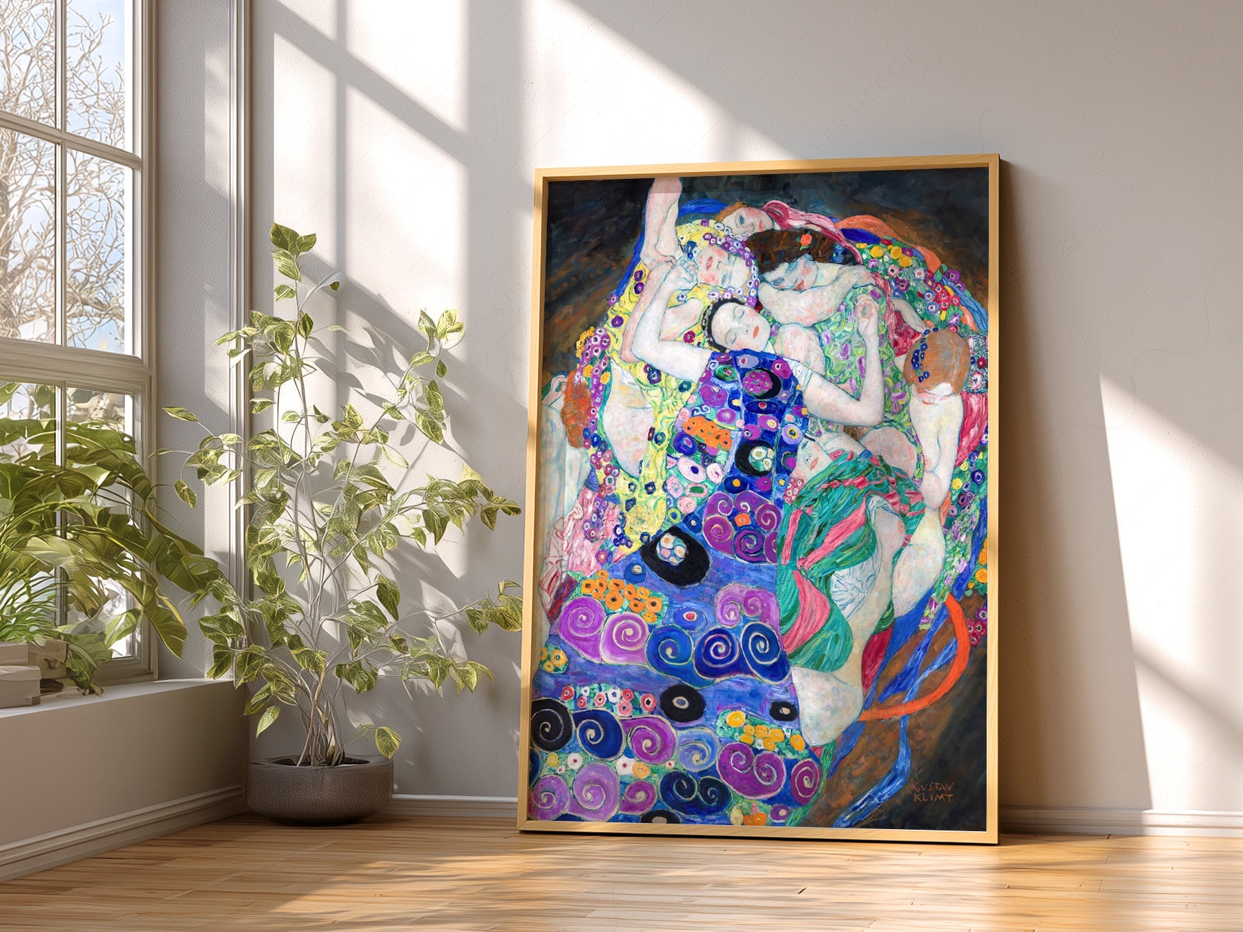 Gustav Klimt The Virgin Art Print – Art Nouveau Wall Decor Poster