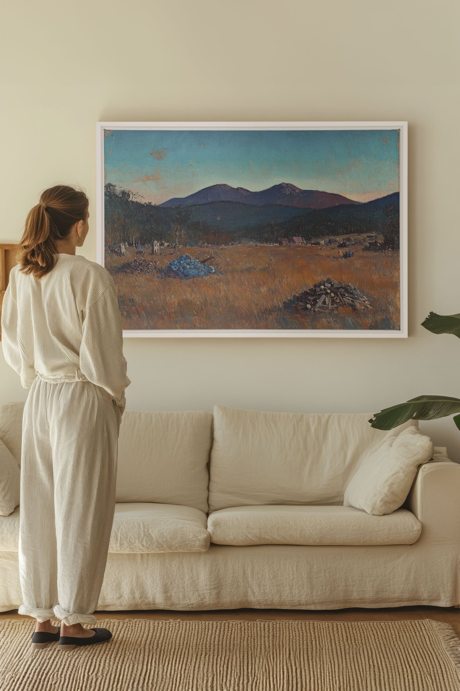 Evening Harvest, Stretched Canvas Artwork