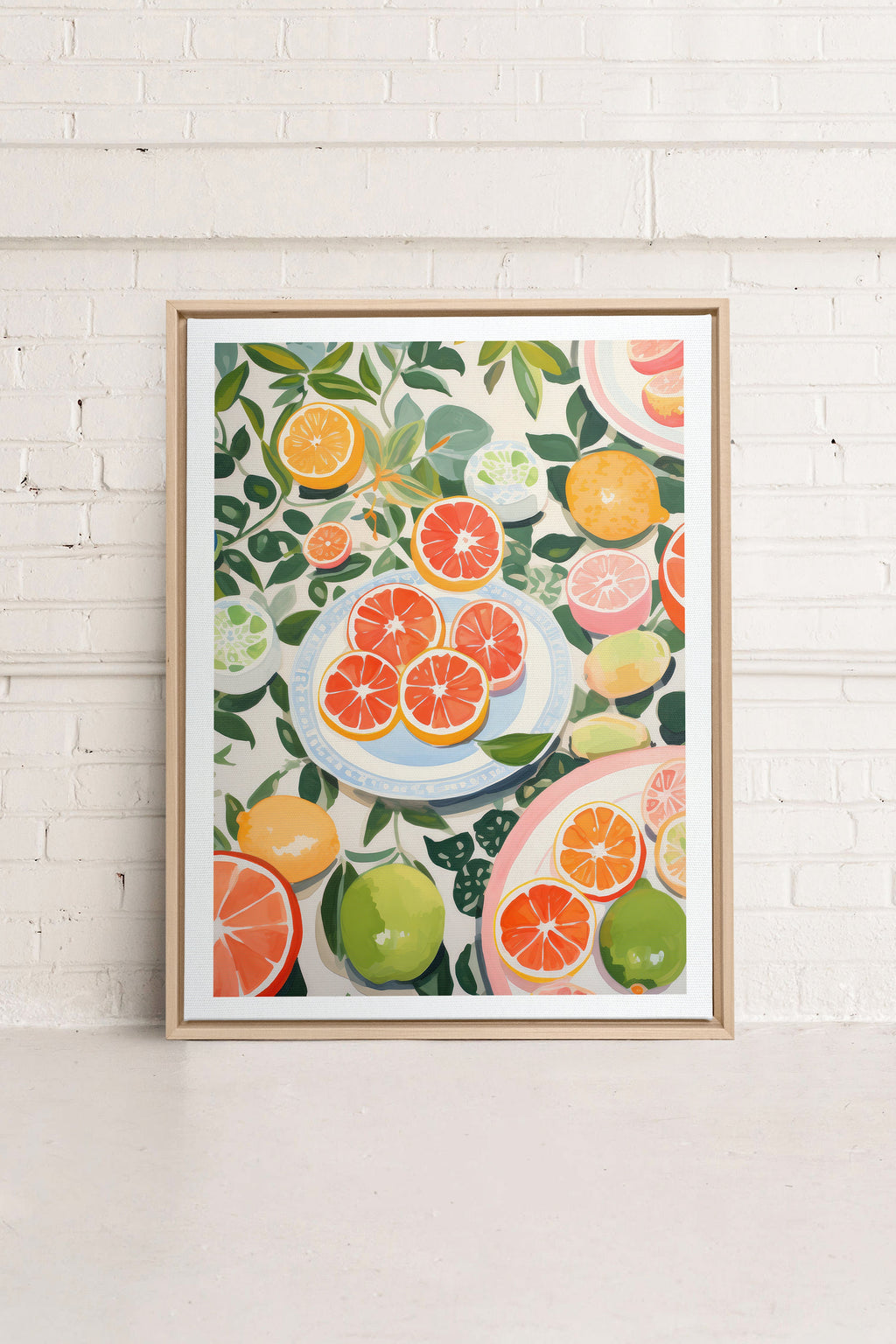 CITRUS DELIGHT, Stretched Canvas Artwork