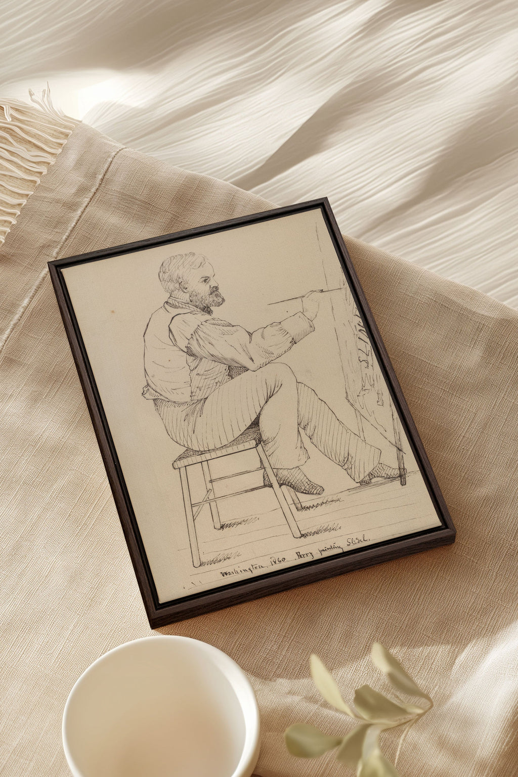 AT THE EDGE, Stretched Canvas Artwork