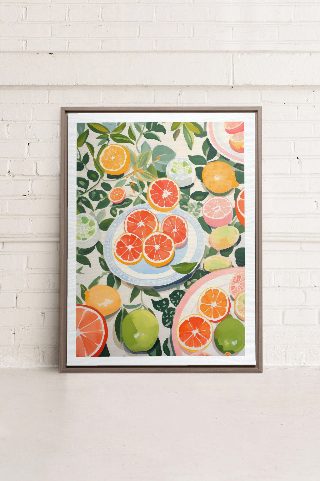 CITRUS DELIGHT, Stretched Canvas Artwork