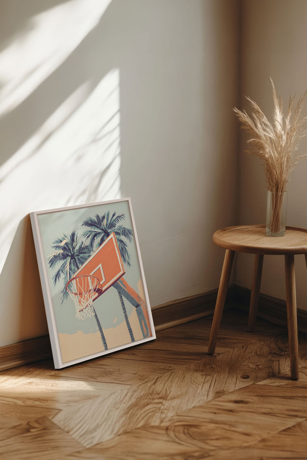 Summer Hoops, Stretched Canvas Artwork