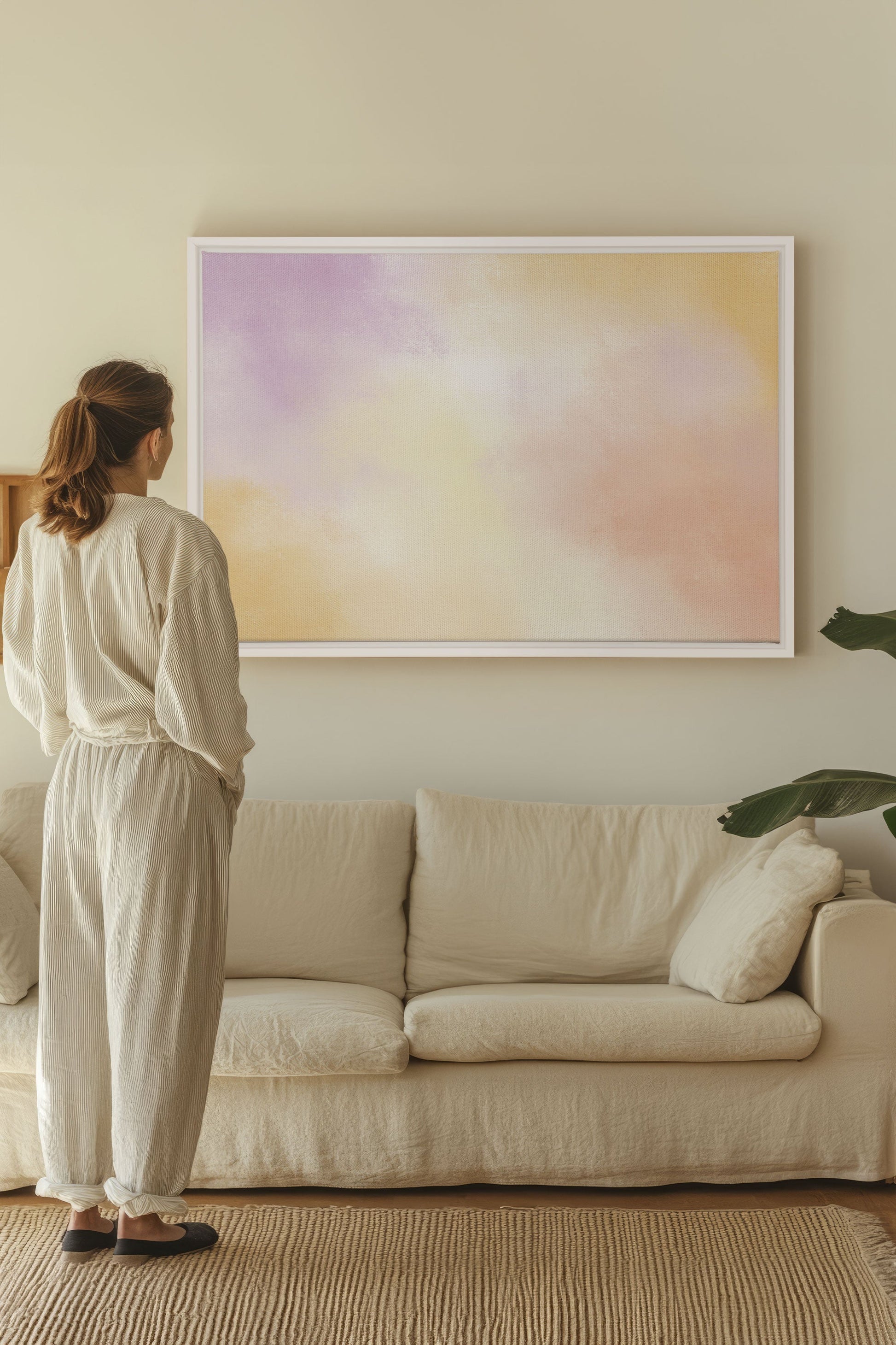 Powdered Glow, Stretched Canvas Artwork