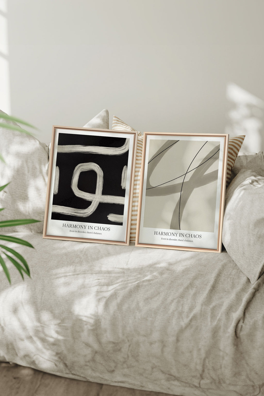 BALANCED FLOW DUO (2 Stretched Canvas Works)