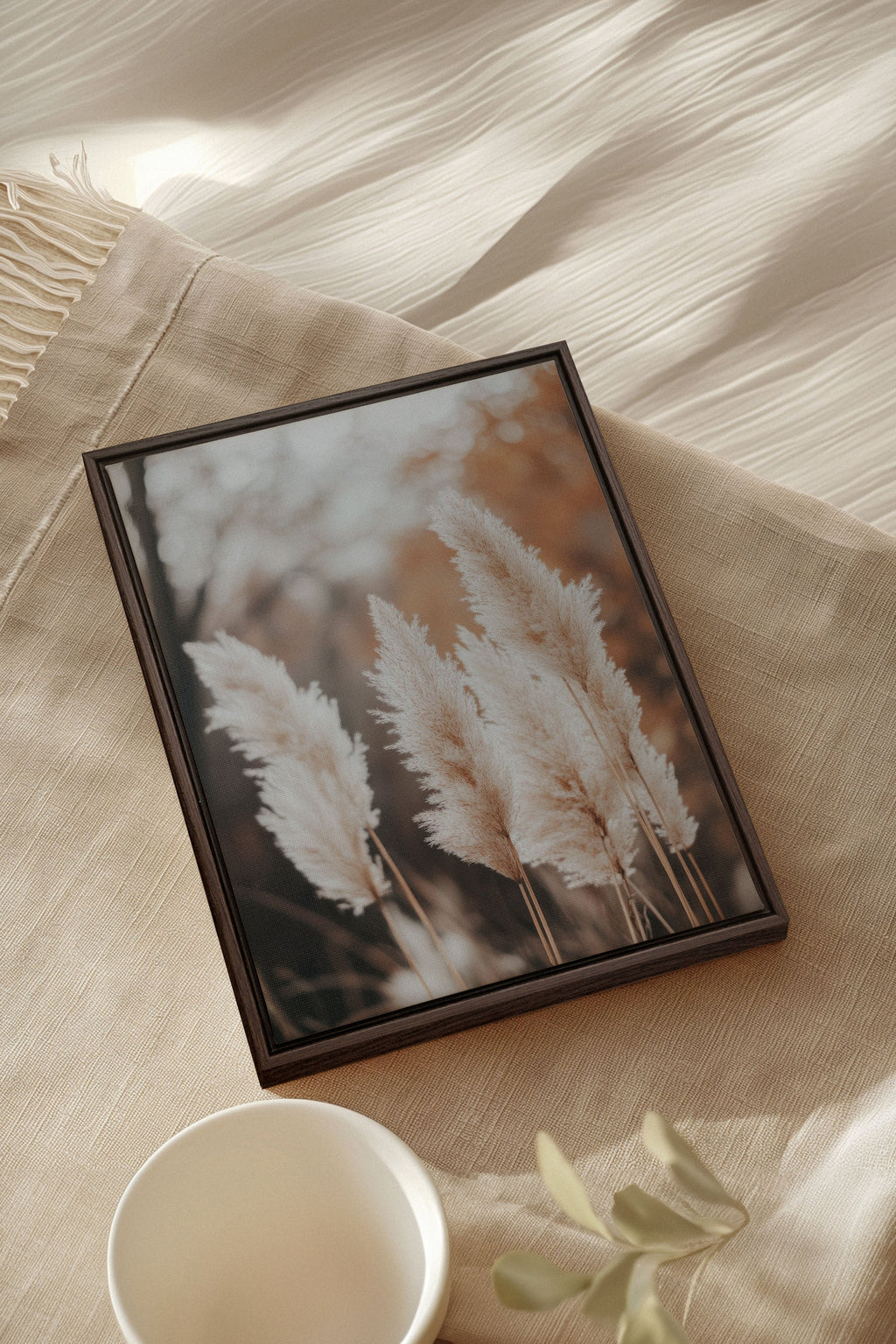 GOLDEN FEATHER, Stretched Canvas Artwork