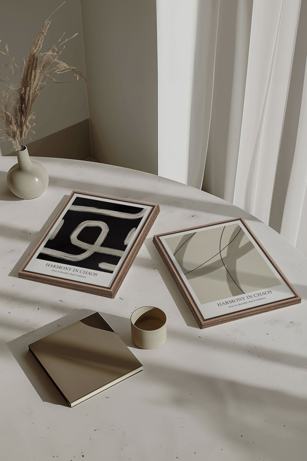 BALANCED FLOW DUO (2 Stretched Canvas Works)