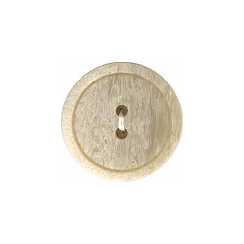 Elan ; Bouton à 2 trous, beige, 25 mm