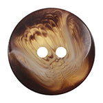 Elan ; Bouton à 2 trous, marron, 18 mm