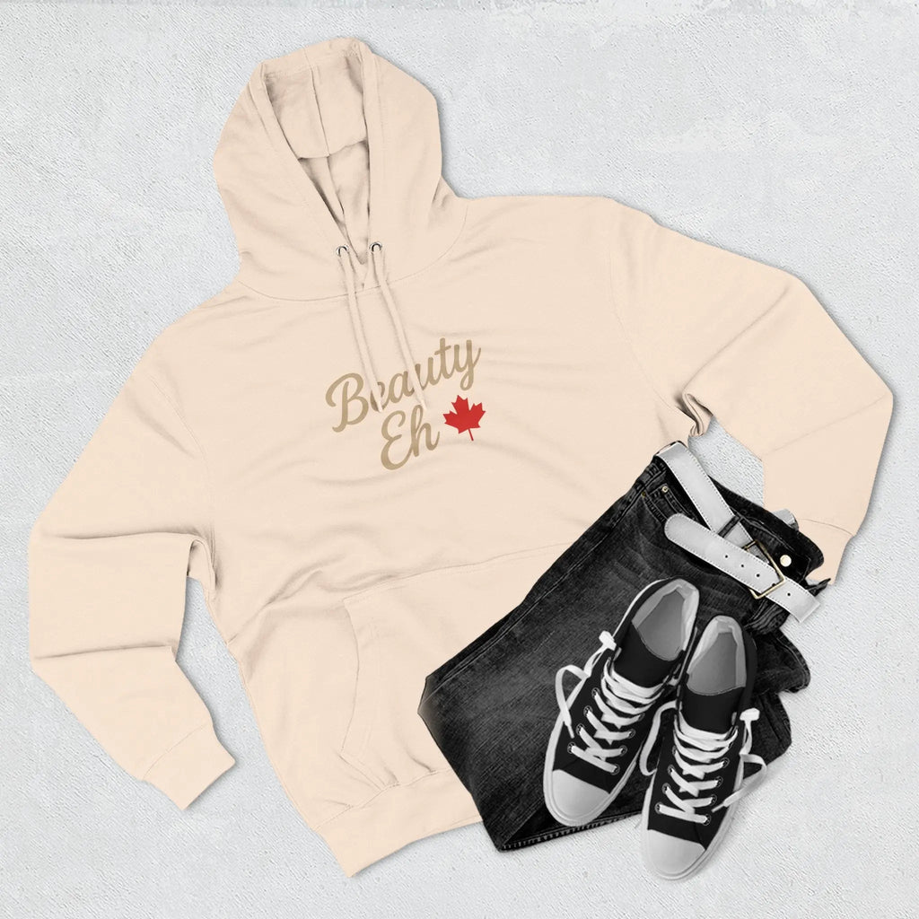 Sweat à capuche Beauty Eh Canadian - Pull-over Maple Leaf Pride - Vêtements pour femmes pour la fête du Canada - Sweat à capuche doublé en polaire confortable