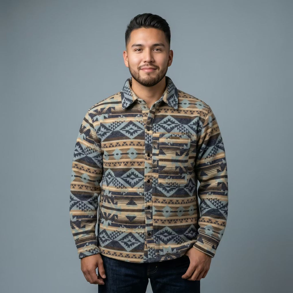 Blue and Cream  Grand Canyon Jacket (Unisex)