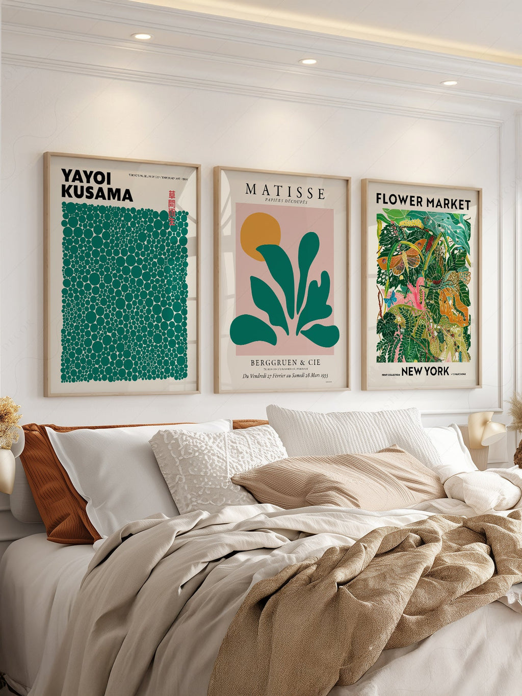 Matisse Kusama Gallery Wall Set of 3 Prints – Modern Art Poster Collection