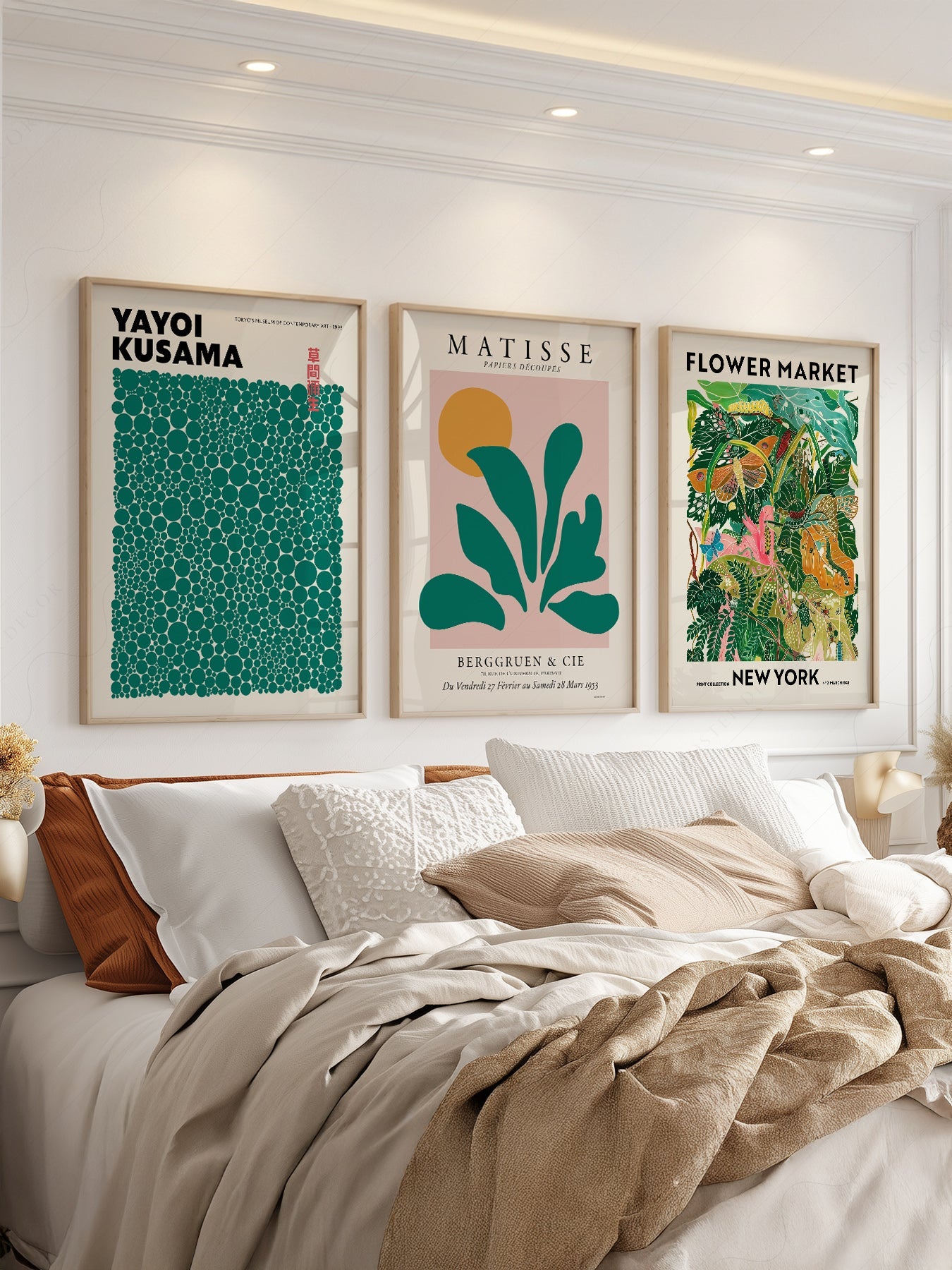 Matisse Kusama Gallery Wall Set of 3 Prints – Modern Art Poster Collection