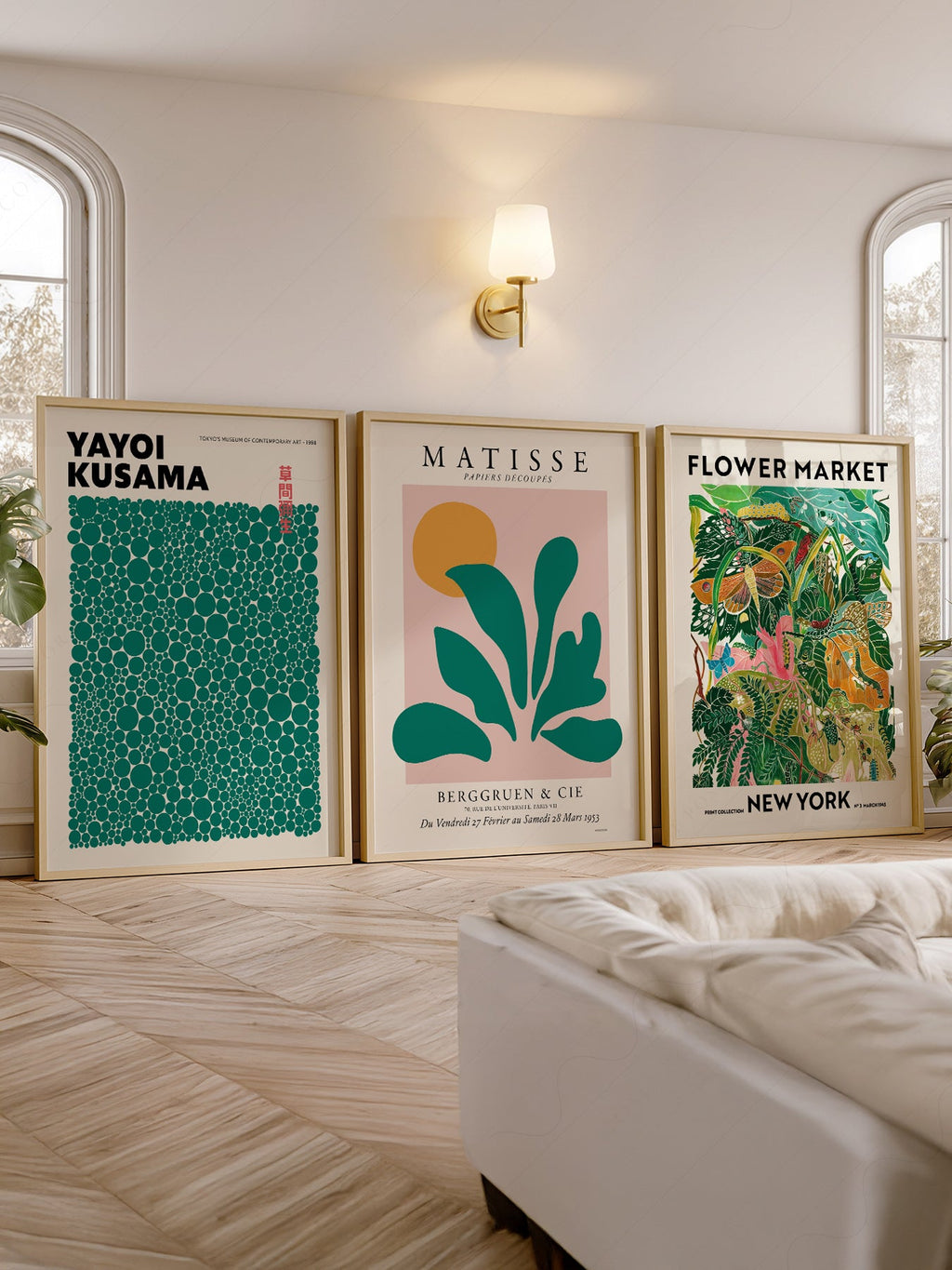Matisse Kusama Gallery Wall Set of 3 Prints – Modern Art Poster Collection