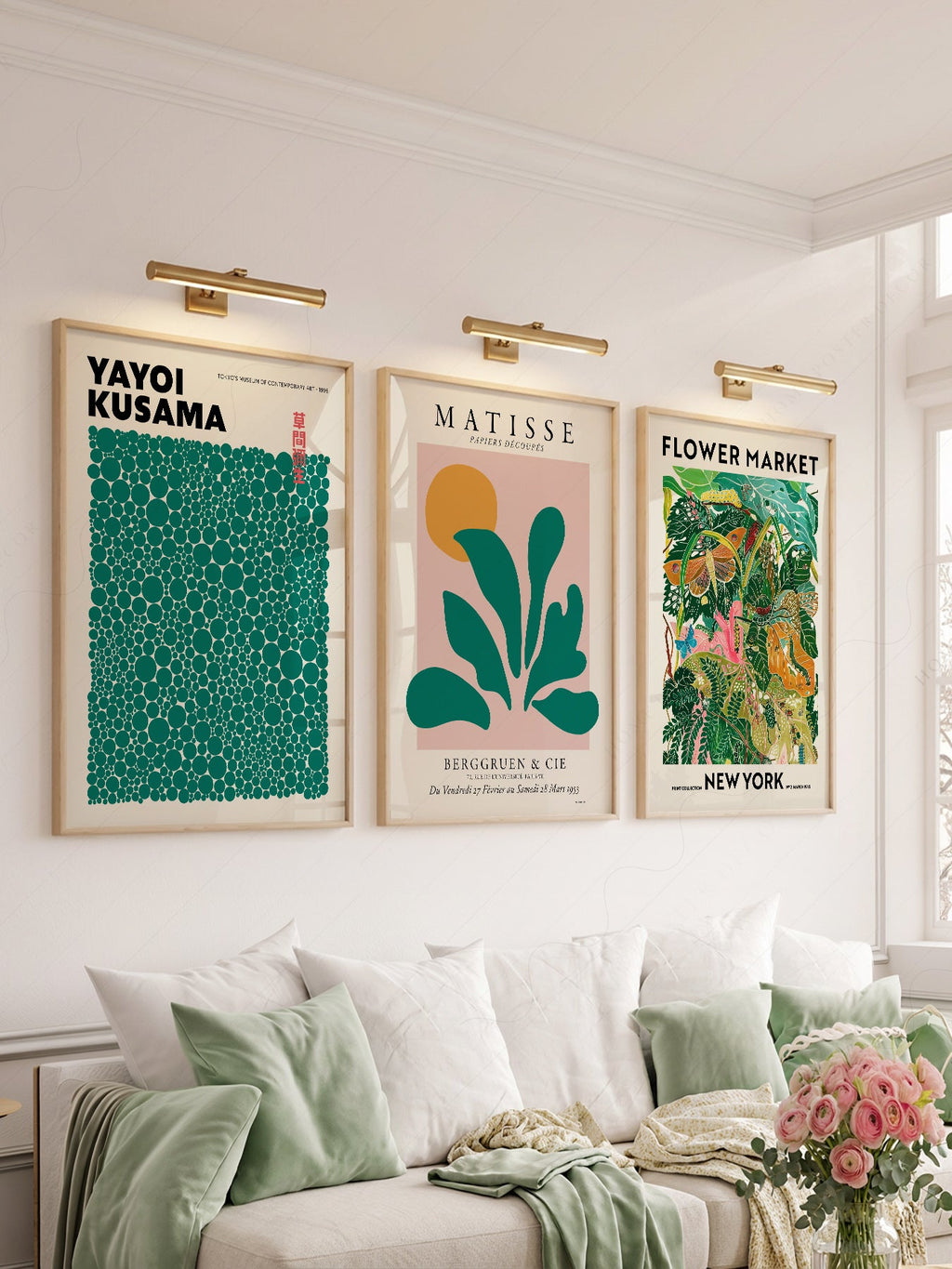 Matisse Kusama Gallery Wall Set of 3 Prints – Modern Art Poster Collection