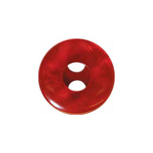 Elan ; bouton à 2 trous, rouge, 19 mm