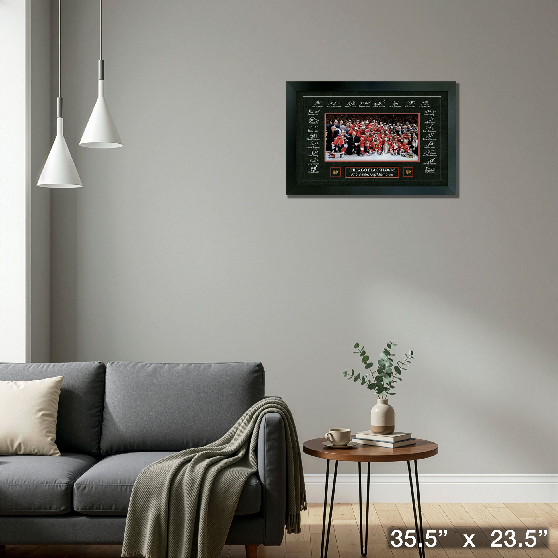 Chicago Blackhawks 2015 Stanley Cup Replica Signature Frame