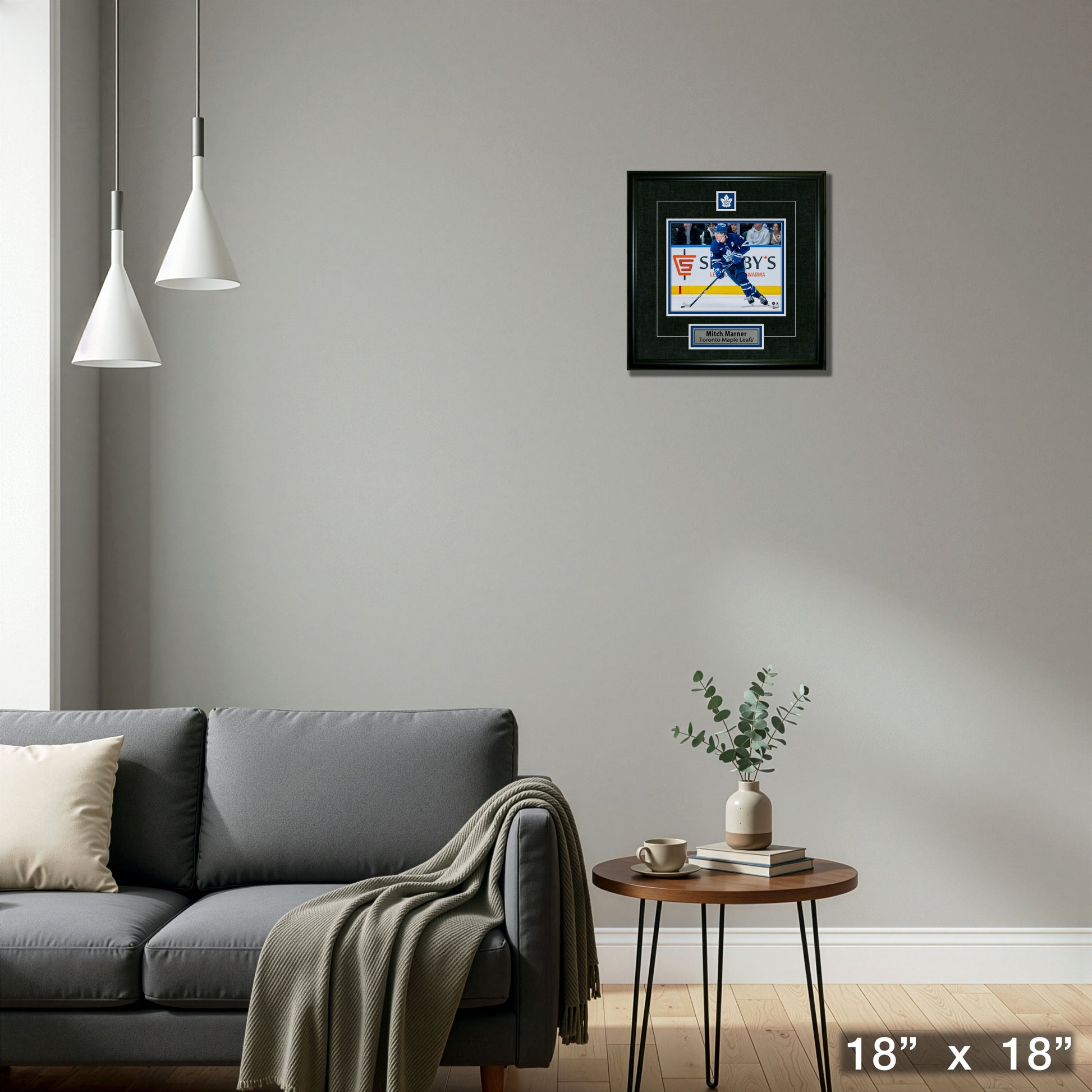 Mitch Marner Framed Pin & Plate Toronto Maple Leafs