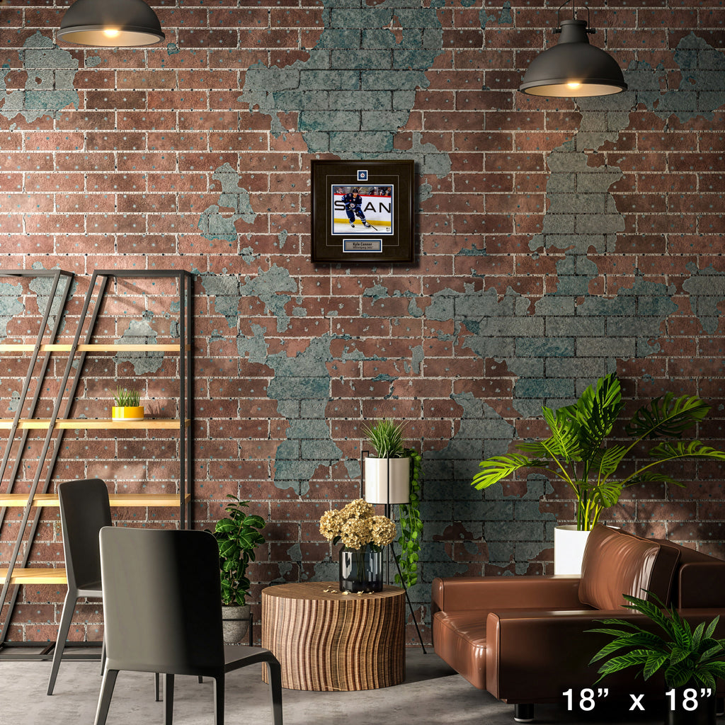 Kyle Connor Framed Pin & Plate Winnipeg Jets