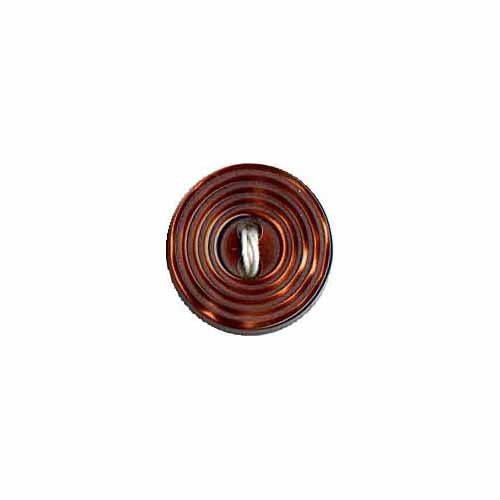 Elan ; bouton à 2 trous, marron, 19 mm