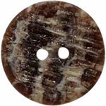 Elan ; Bouton 2 trous, marron, 23 mm