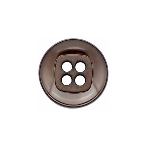 Elan ; Bouton 4 trous, marron, 34 mm