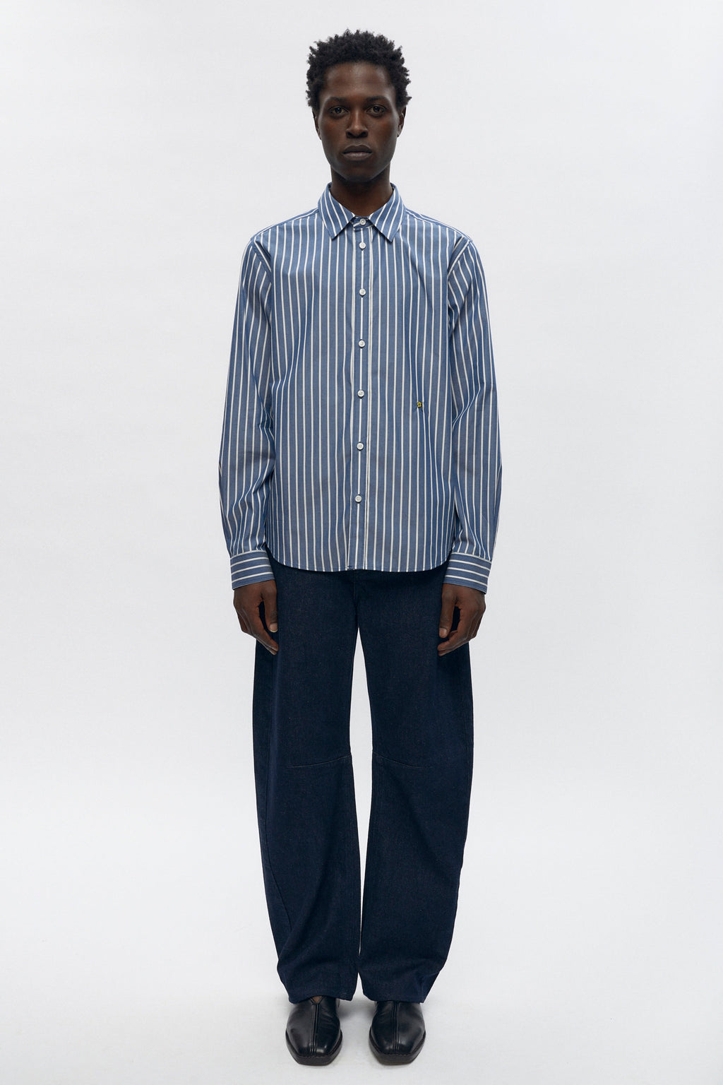 Chemise à rayures classiques pour hommes