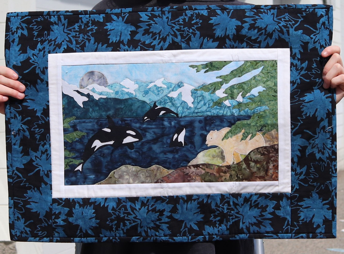 Échantillon en magasin - Tenture murale - Applique baleine