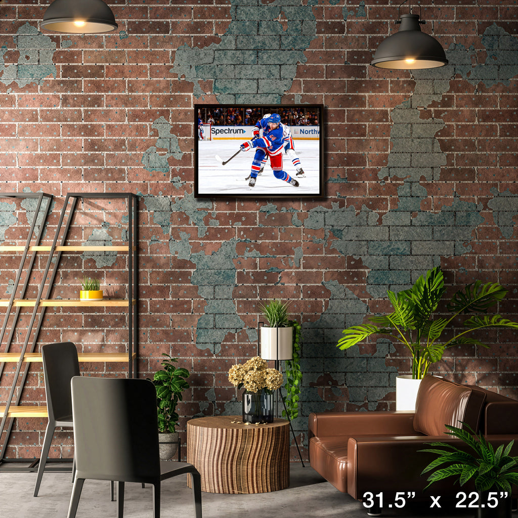 Will Cuylle 20x29 Framed Canvas New York Rangers