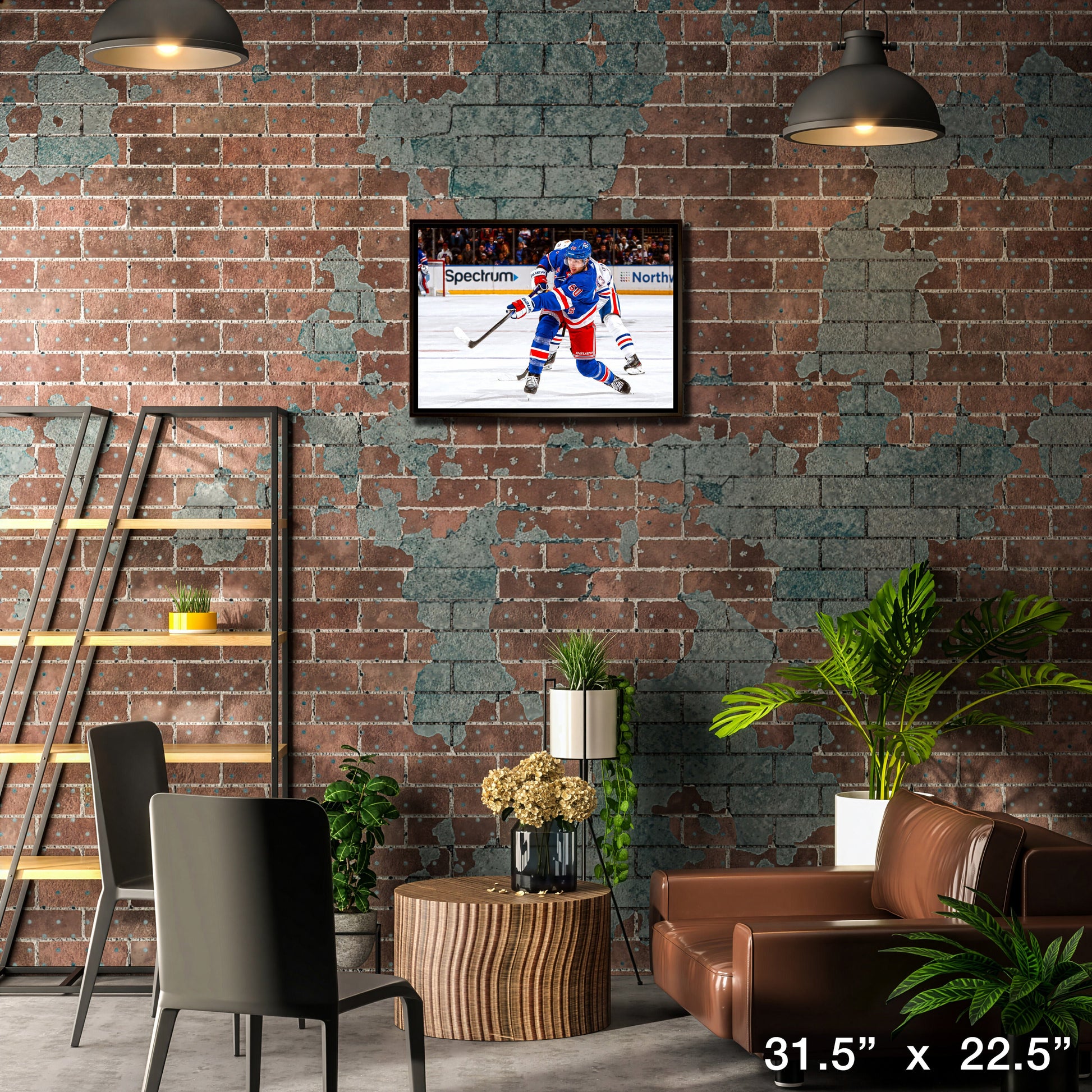 Will Cuylle 20x29 Framed Canvas New York Rangers