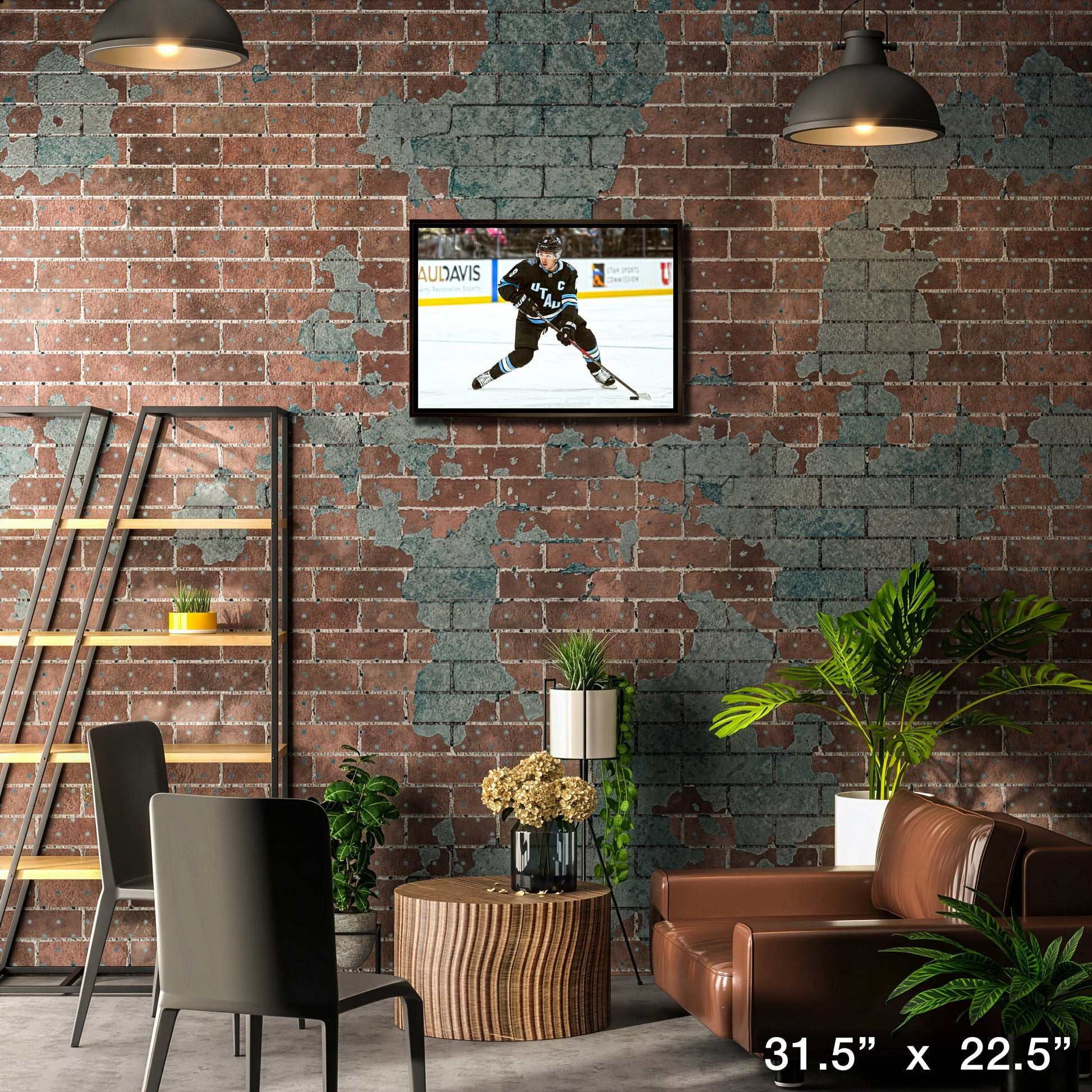 Clayton Keller 20x29 Framed Canvas Utah Mammoth