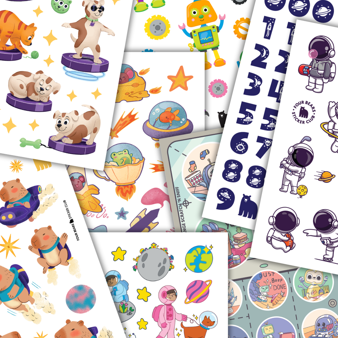 July 2025 Little Kids Sticker Club