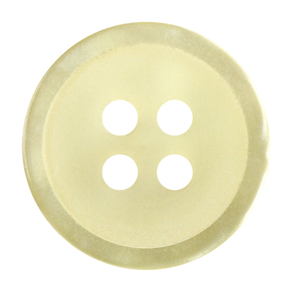 Elan ; Bouton 4 trous, jaune, 19 mm