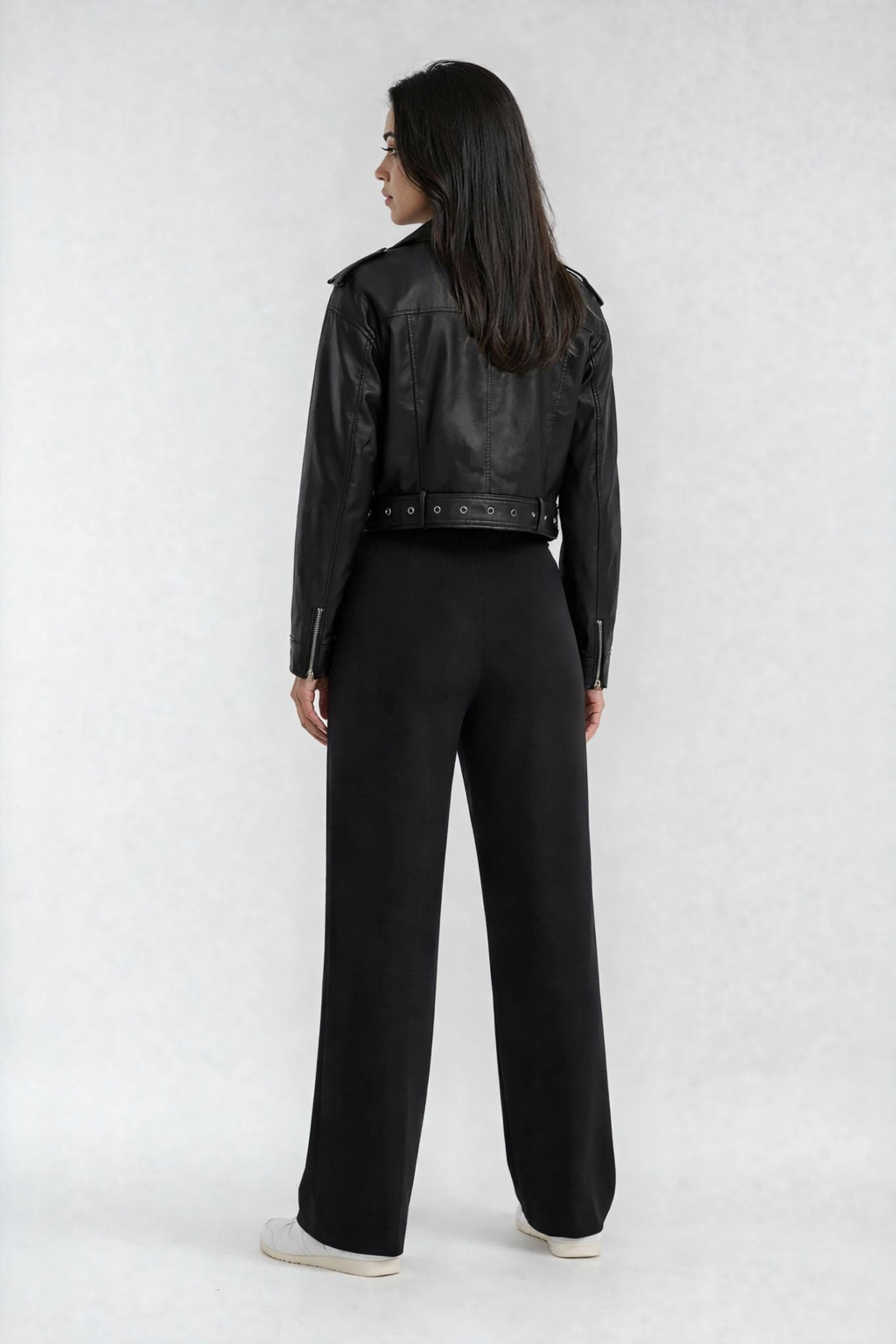 Luxeflow - Elevated Wide Leg Sweatpants Trouser Pants Black