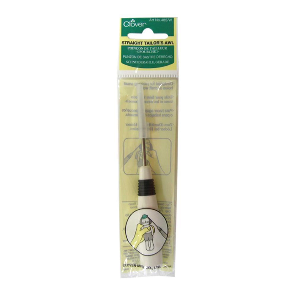 CLOVER 485/W - Alêne de tailleur droite - Blanc
