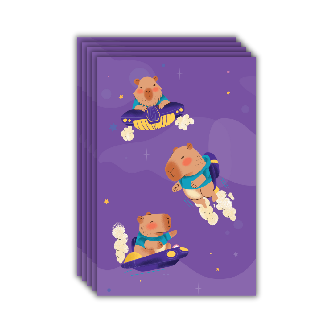Space Capy Postcards