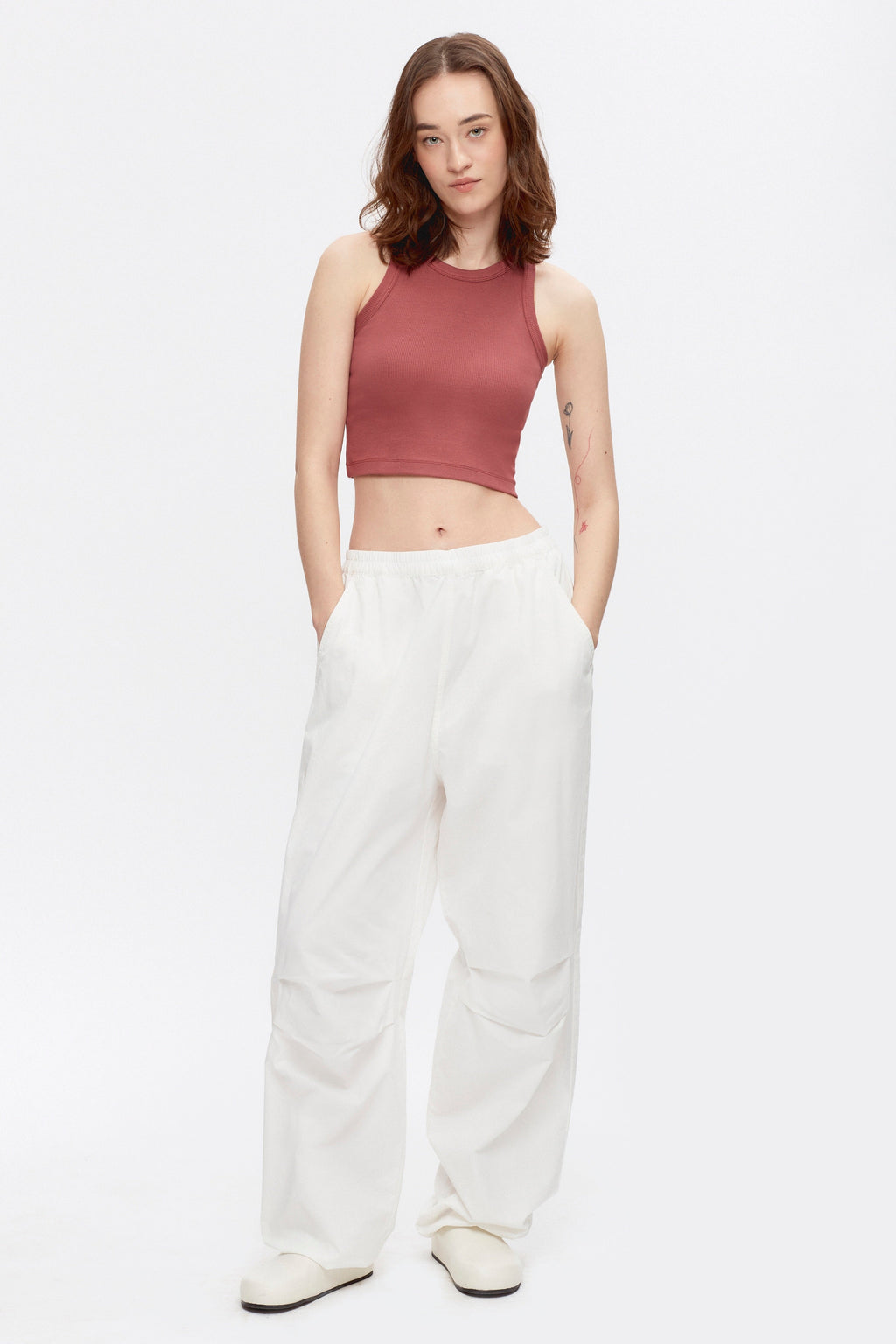 Women's Crop Racer Tank