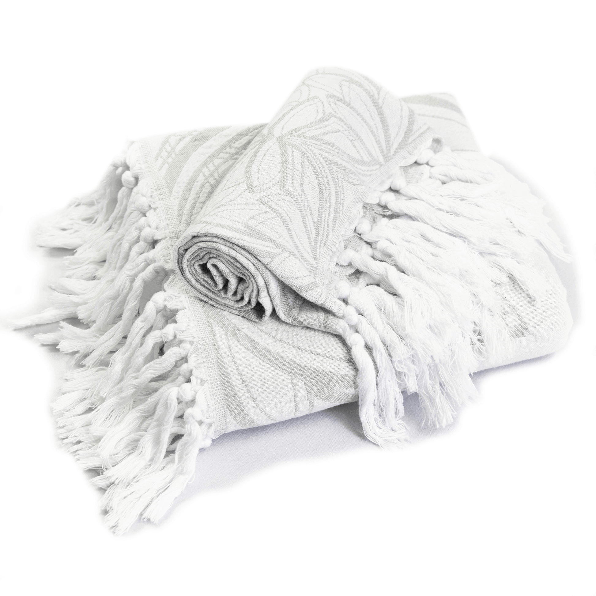 Serviettes turques Canada | Ensemble gris et blanc